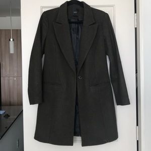 Dark Olive Wool Coat